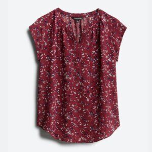 41 Hawthorn Morey Split Neck Short Sleeve Blouse